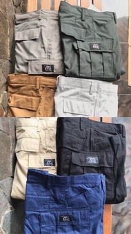 Celana Panjang PDL / Cargo Alpina Bahan Ribstok Sambung Size 27 - 32