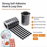 Dot Velcro Tape Magic Tape Silent Book Sticker Round Velcro Hook & Loop Tape Small Sticky Tape