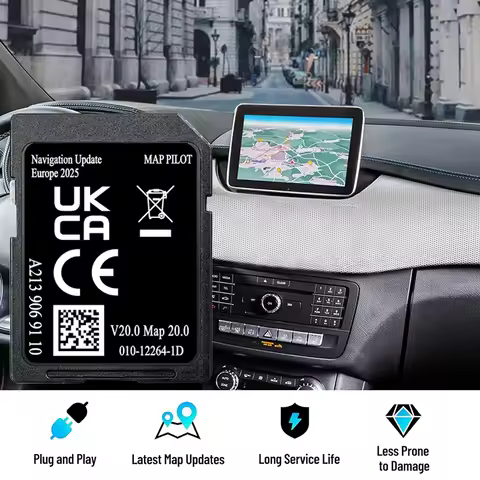 2025 for Mercedes GLC/C/E/V/X-class Car Garmin system GPS Map Sat Nav SD Card A2139069110 V20 NTG5.0