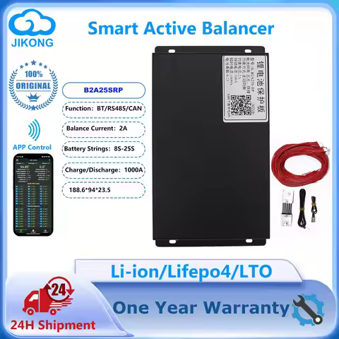 JKBMS Equalizer B2A25SRP 2A Active Balance 8S 12S 20S 25S LiFePo4 Li-ion LTO Battery 1000A Charge Pr