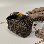 Fendi vintage 日本二手 中古復古古董 經典老花 飯盒包 側背包 手提包