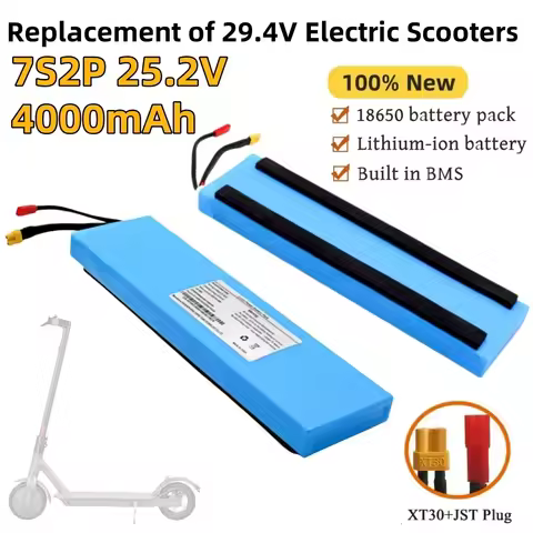4000mAh 18650 7S2P Li-ion rechargeable battery pack 25.2V suitable for battery replacement of 29.4V 
