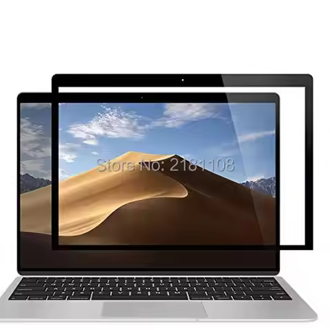 Bubble Free LCD Screen Protector With Black Frame For Apple Macbook Pro Retina 13.3" A1502 A1425