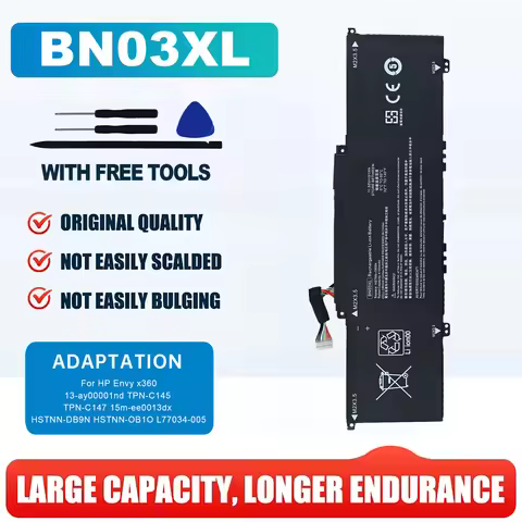 BN03XL HSTNN-OB1O,DB9N Battery For HP Envy X360 13-BD00 15-EE015 15-ED 13-AY 13-BA L77034-005 L76965