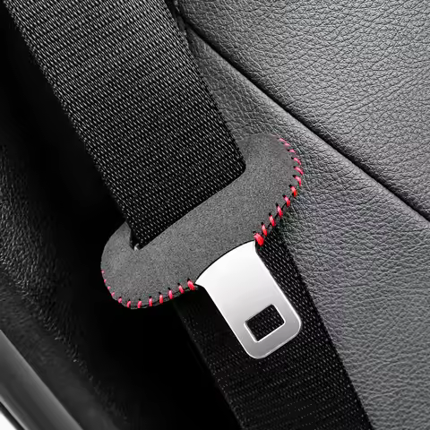 Car Seat Belt Buckle Leather Protector cover for BMW X2 F39 X3 G01 F25 E83 X4 G02 F26 X5 F85 F15 E70