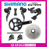 SHIMANO ชุดเกียร์ดิสก์เบรกไฮดรอลิค RX810 GRX 1X11Sชุดจานหน้าเปลี่ยนเกียร์ RX812หลัง M8000เทป11-42T ส