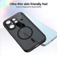 Vivo X200 FE Case Matte Black Magnetic Attraction Casing For Vivo X200 FE 5G Phone Case