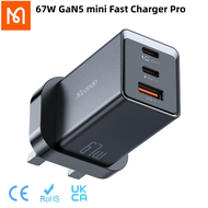 Mcdodo UK Plug 3 Pin GaN 67W Quick Charger PD+USB AFC SCP USB Wall Charger Suitable for iPhone 15 14