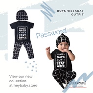 6.6 plazababyku F4 PASSWORD NAPS STAY OK Children's Suits 1 - 7 Years Quality Children's Clothes