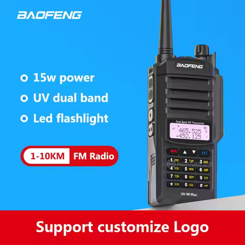 Baofeng UV-9R PLUS Walkie Talkie IP67 Waterproof Dual Band VHF UHF High Power Long Range Two Way Rad