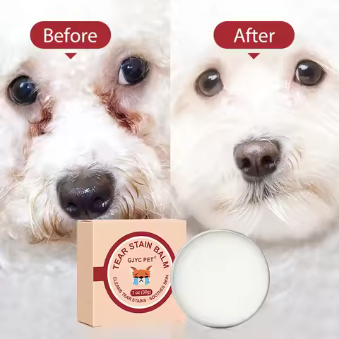 Natural Tear Stain Remover Balm for Dogs Cats Gentle Eye Care Soothing Skin Pet Lacrimal Gland Clean