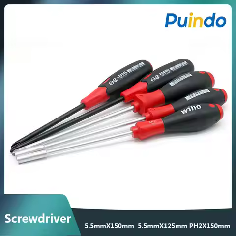 Germany Printer Copier Repair Tool Wiha 5.5X150mm 5.5X125mm PH2X150mm Permanent Strong Magnetic Deep