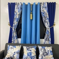 WindowStyleMNL 3in1 "Clarion Blue" Curtain 5-8 feet