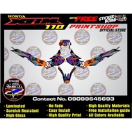 ♞,♘XRM 110 Honda carb full set sticker decals Durable and High Quality materials