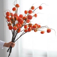 Persimmon artificial flower living room decorations dried flower vase decoration floral ornaments ho