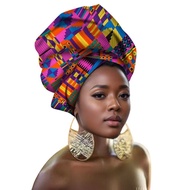 Ankara Fabric Collar and Headscarf Set Exotic Color Collar Headdress