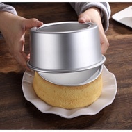 60pcs/pkt 6 Inch Round Cake Mould Aluminum Alloy Nonstic Cake Pan with Removable Bottom Loyang Kek Bulat Acuan Bulat