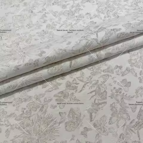 Yarn-dyed Jacquard Brocade Fabric Vintage Dress Suit Jacket Fashion Design for Diy Sewing Wholesale 