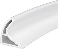 39.3-98.4 Inch Collapsible Shower Barrier Stopper Water Splash Guard Blocker 1.18"Wx1.77"H for Showe