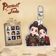 Pursuit Of Jade Cdrama Zhang Linghe Tian XiweiKeychain