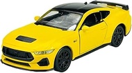 2024 GT 5.0 Yellow with Black Top NEX Models Series 1/25 Diecast Model Car by Welly 24123W-YL