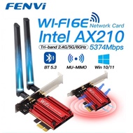 Card carrying Bluetooth wifi card Fenvi WIFI 6 6E AX210 AX5400 Wifi 5 Pci-e Wireless Ac1200 Dual Ban