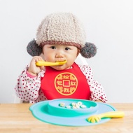 Farandole Small Noodle Fishing And Spoon Smart Learning Tableware Set Pink Design Made In Taiwan Mos