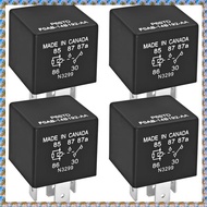 [qingyid002.] 4pcs 5-Pin 40A 12VDC Automotive Relay Replacement P6SDT FOAB-14B192-AA F0AB-14B192-AA 