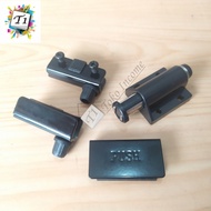 Engsel Pivot Kaca Jepit PLUS Magnet Push Tip On Kabinet Lemari TV