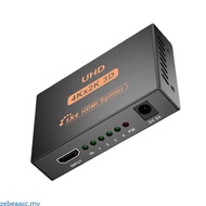 zebeaacc Portable Hdmis Splitter 1 To 4 Outputs Supports 3D Audios Syncing And 3840x2160 Resolution 