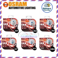 100% Original Osram Night Breaker Laser +150% Brighter Bulb - H1 H3 H4 H7 H11 - 1Set 2Pcs