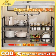 Kitchen Storage Rack Kitchen Sink Multipurpose Kitchen Under Sink Rack Multifunctional Stainless Ste