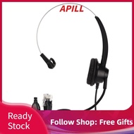 Apill Headset With Microphone H360RJ9VA Single Sided Business RJ9 Plug