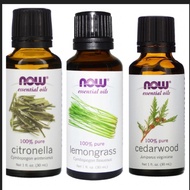Essential Oil NOW Food, Citronella, Lemongrass, Cedarwood