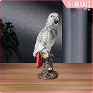 [Shiwaki3] Parrot Figurine Collectible Desktop Decoration for Bedroom