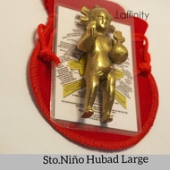 Sto Niño Hubad Pendant  Necklace with Laminated Talandro at Dasal orasyon with free Red Velvet Pouch