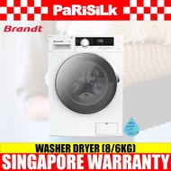 Brandt WDB184QWA Front Load Washer Dryer (8/6kg)