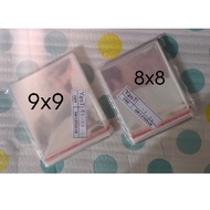 Opp plastic 7x7 / 8x8 / 9x9 / 11x11 thick 03 / plastic glue seal invitation accessories adhesive glu