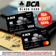 Custom BLACK CARD EDITION Emoney  flazz bca gen 2 souvenir hadiah