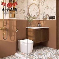 American Retro Bathroom Tile French Style200200Caramel Color Micro Cement Wall Tiles Toilet Bathroom