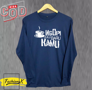 kaos pria distro lengan panjang ngopi dulu kaos pria distro murah kaos pria distro bandung ori kaos 
