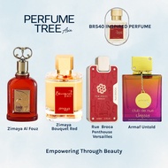 BR540 Amber Sweet Unisex Perfume | Armaf Untold l Penthouse Versailles l Zimaya Bouquet Red l Al Fou