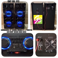 SPEAKER AKTIF DAN PASIF 12 INCH SEPASANG DAT DX 122
