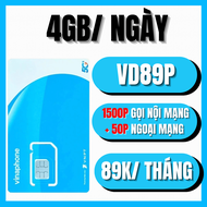 SIM 5G VINAPHONE GIÁ RẺ - COMBO DATA TỐC ĐỘ CAO 3GB/NGÀY + MIỄN PHÍ NGHE GỌI - TẶNG 1 THÁNG ĐẦU DÙNG