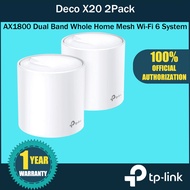 TP-Link Deco X20 AX1800 Whole Mesh Wi-Fi System(2 Pack), Dual Band Wi-Fi 6 Mesh Router,TP LINK