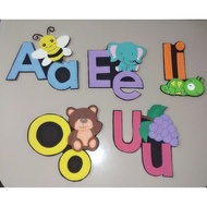 AEIOU paper wall decoration