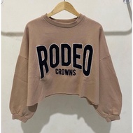 Rodeo Crowns Fleece Crop Sweater