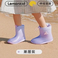 Lemonkid-可愛漸層束口雨鞋 20cm 漸層紫