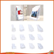 [PrettyiaSG] Acrylic Brochure Holder Brochure Display Stand Gifts Document Paper Literature Holder Holder for Pamphlets Reception