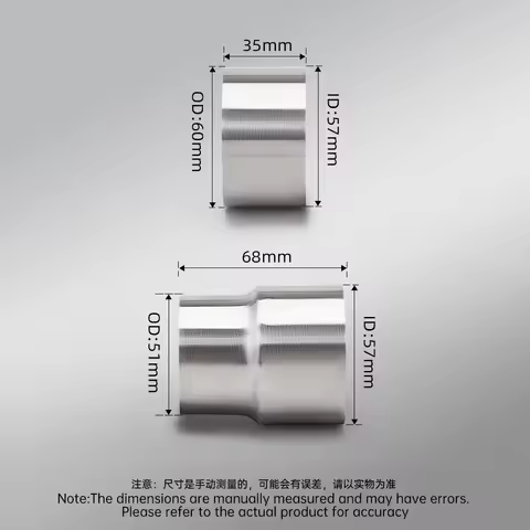 Universal Motorcycle Exhaust Muffler Connect Welding Motorbike Exhaust Pipe 51MM 60MM 57MM 32MM Diam